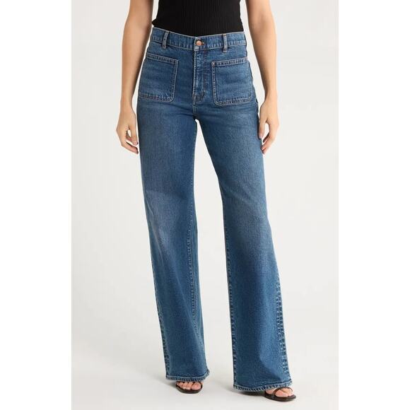 Madewell Denim - Madewell Women's Blue Flare & Wide Leg Jeans